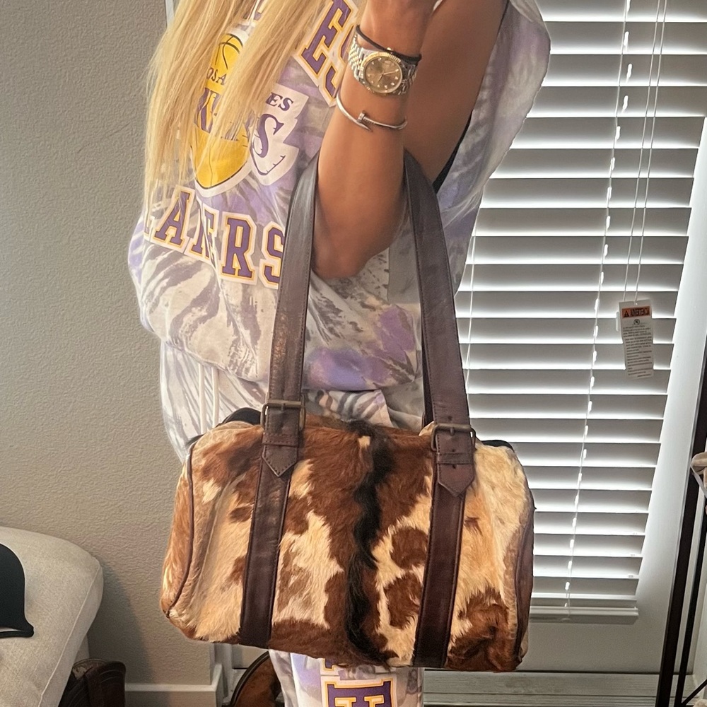 Genuine cowhide Mini duffle